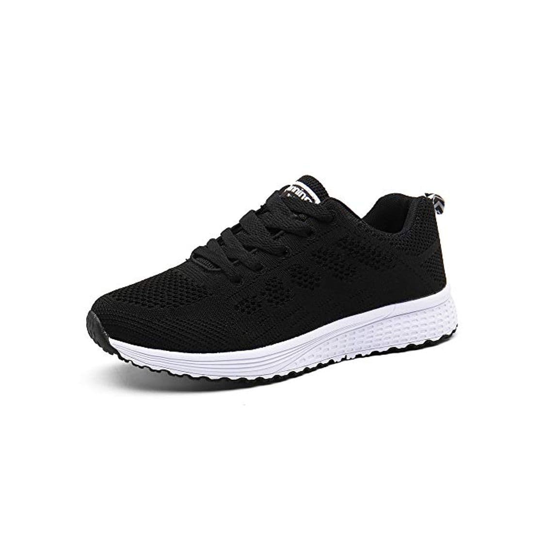 Product Zapatillas de Deportivos de Running para Mujer Gimnasia Ligero Sneakers Negro Azul