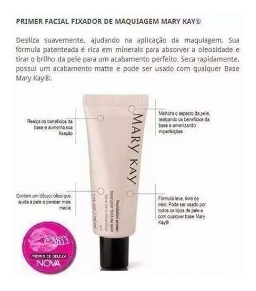 Moda Primer Facial Mary Kay - Fixador De Maquiagem Fps15