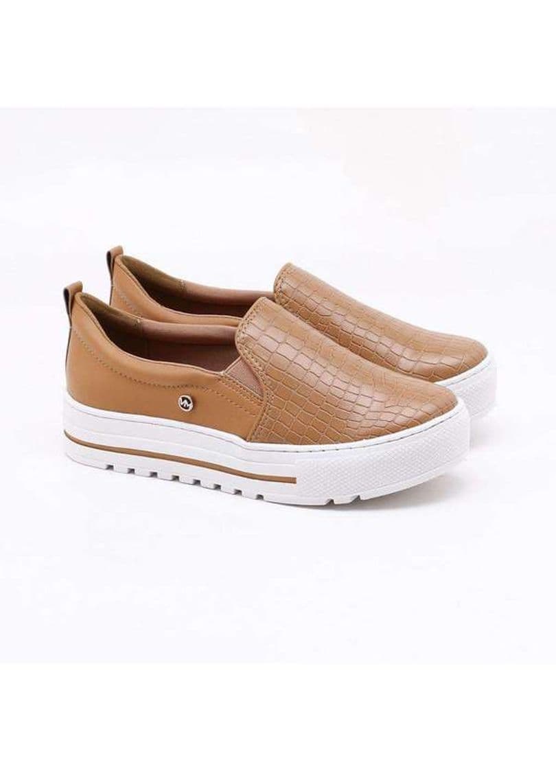 Moda Tênis Via Marte Flatform Croco Marrom