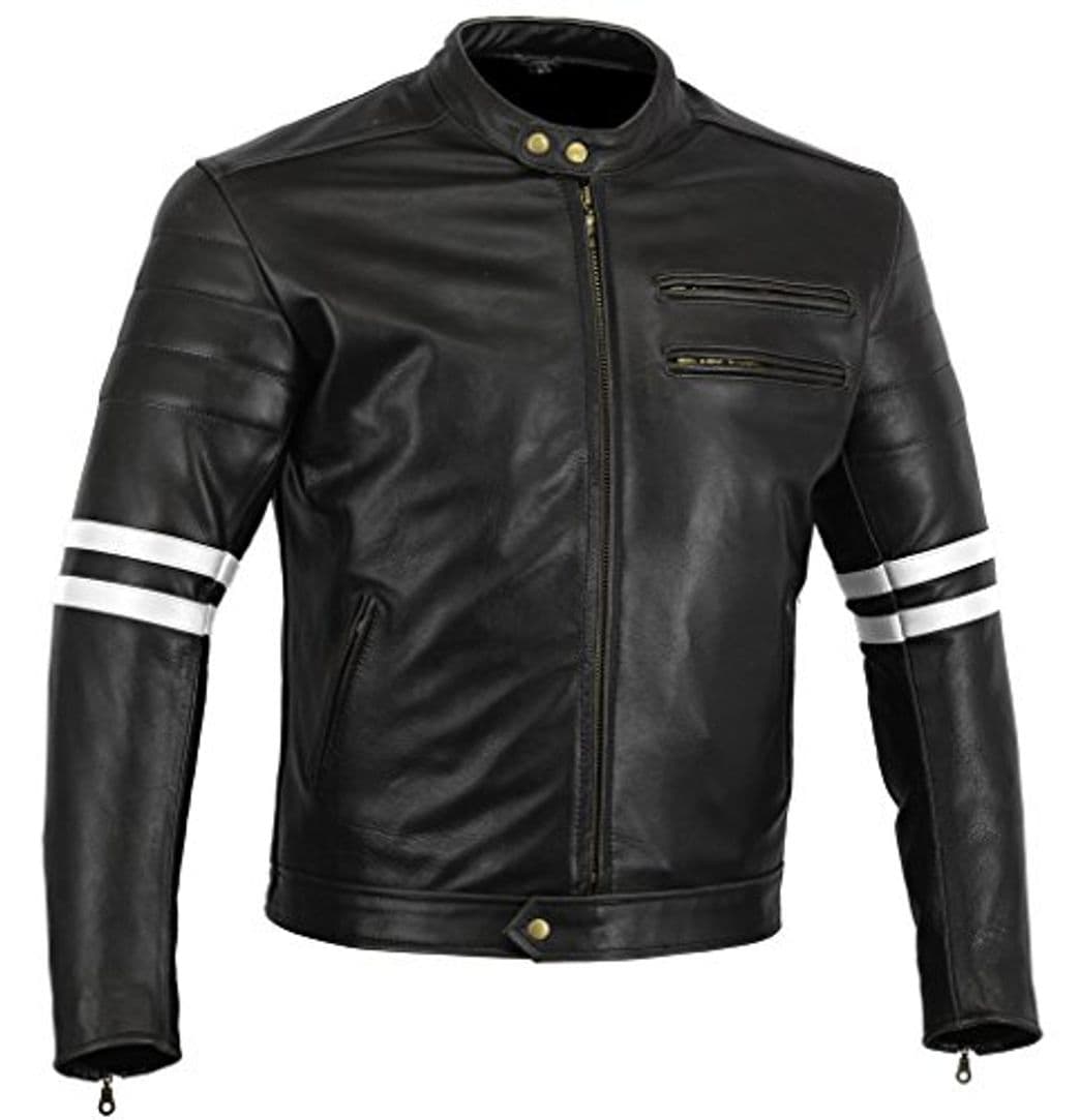 Product Australian Bikers Gear chaqueta moto Cafe Racer en color negro envejecido y rayas rojas oxblow con protecciones homologadas y extraíbles en talla L
Australian Bikers Gear  chaqueta moto Cafe Racer en color negro envejecido y rayas blancas  con proteccione