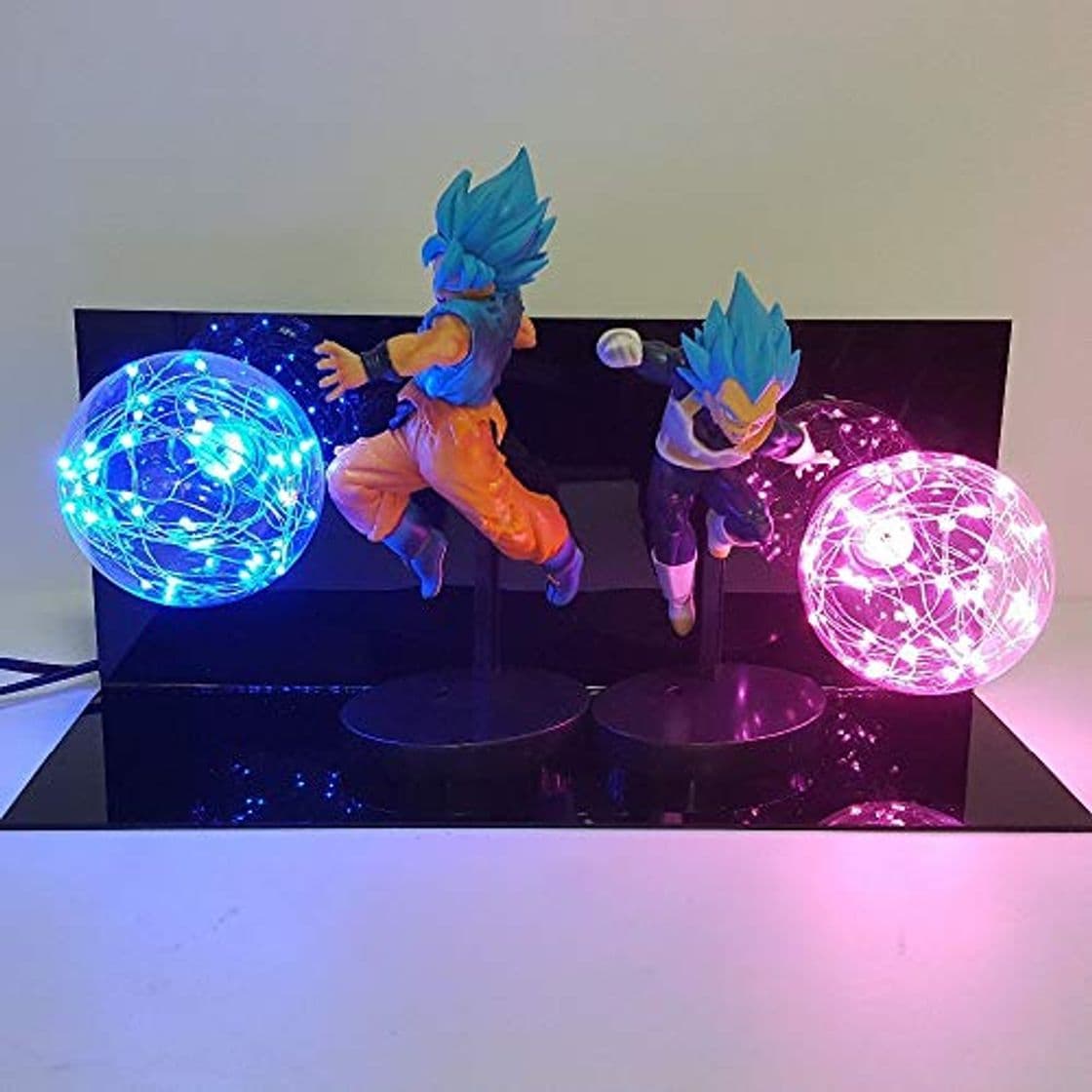 Producto Dragon Ball Super Lámpara Goku Vegeta Kamehameha Galick PISTOLA Lamparas Dragon Ball Z Goku Super Saiyan DBZ Led Luces de la noche Lámpara de escritorio