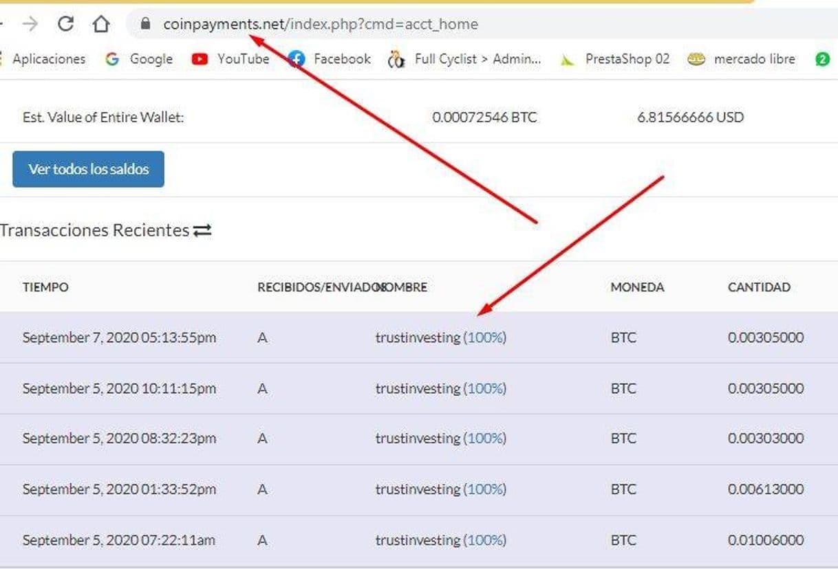 Moda ‼️Mis últimos pagos del mes setiembre Trust Investing 💵🤑‼️