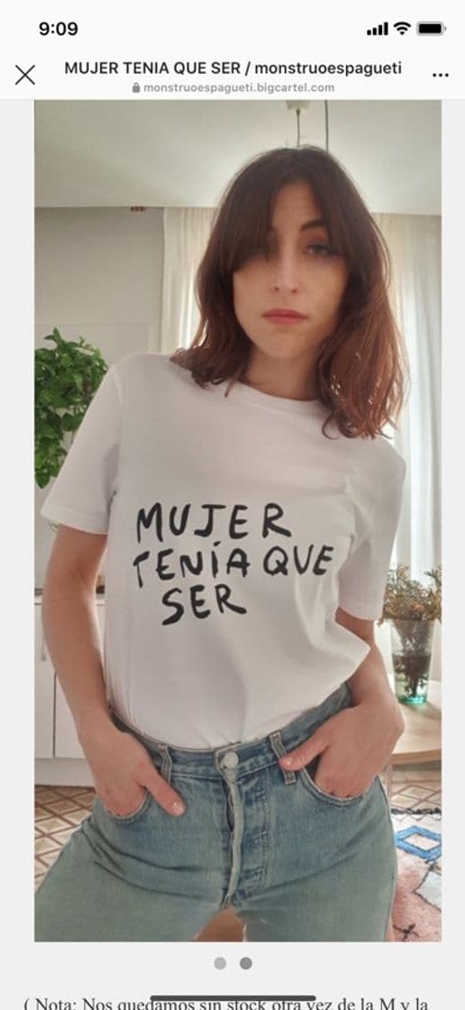 Producto Camiseta MUJER TENIA QUE SER