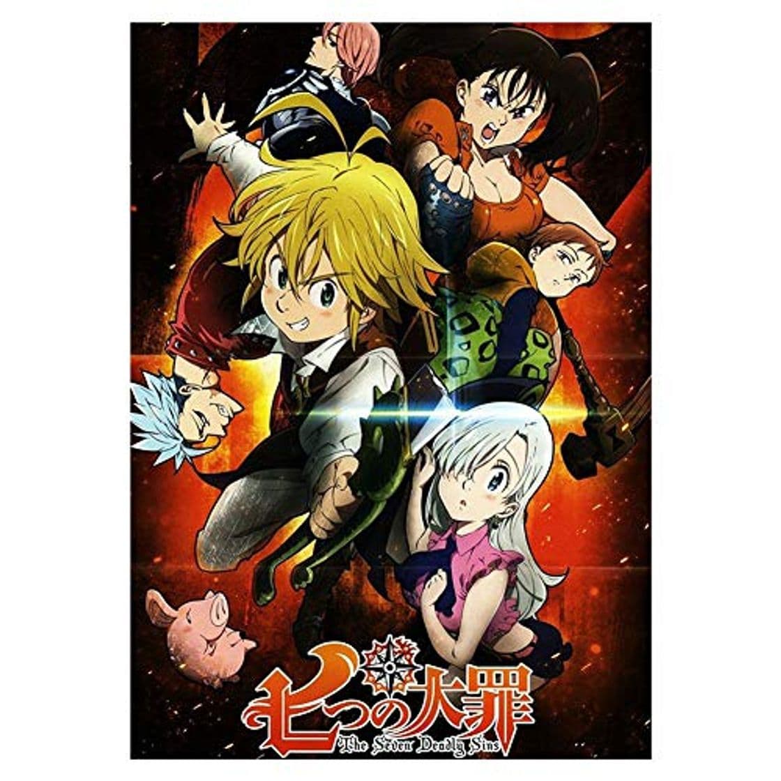 Product Gyrate Anime Nanatsu no Taizai Los siete pecados capitales póster de pared