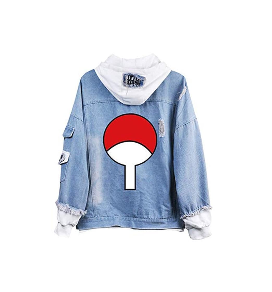 Fashion Naruto Anime Hoodie Denim Jacket Cosplay Denim Unisex Festiva Ropa Jacket Outwear