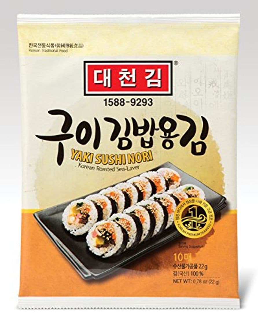 Product DAECHUN LAVER Sushi Nori, Tostado de mar