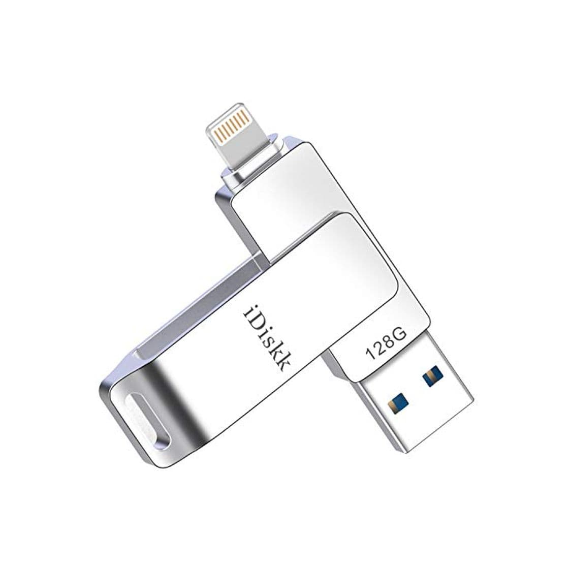 Producto Memoria USB para iPhone y iPad [Certificado MFi] iDiskk 128B iPhone Pendrive Memoria Flash USB Compatible con iPad iOS13 PC Macbook