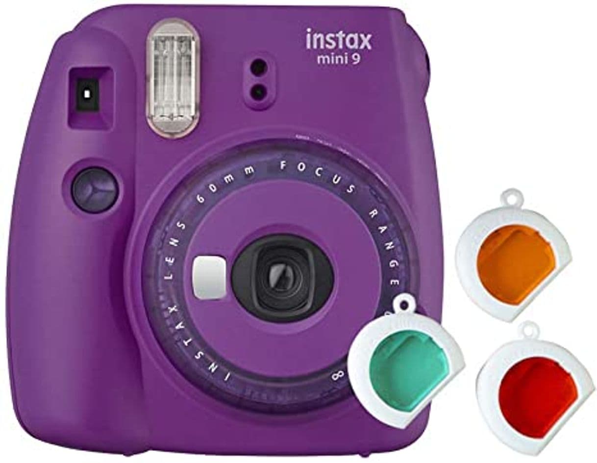 Moda Câmera Instantânea Fujifilm Instax Mini 9 com 3 Filtros