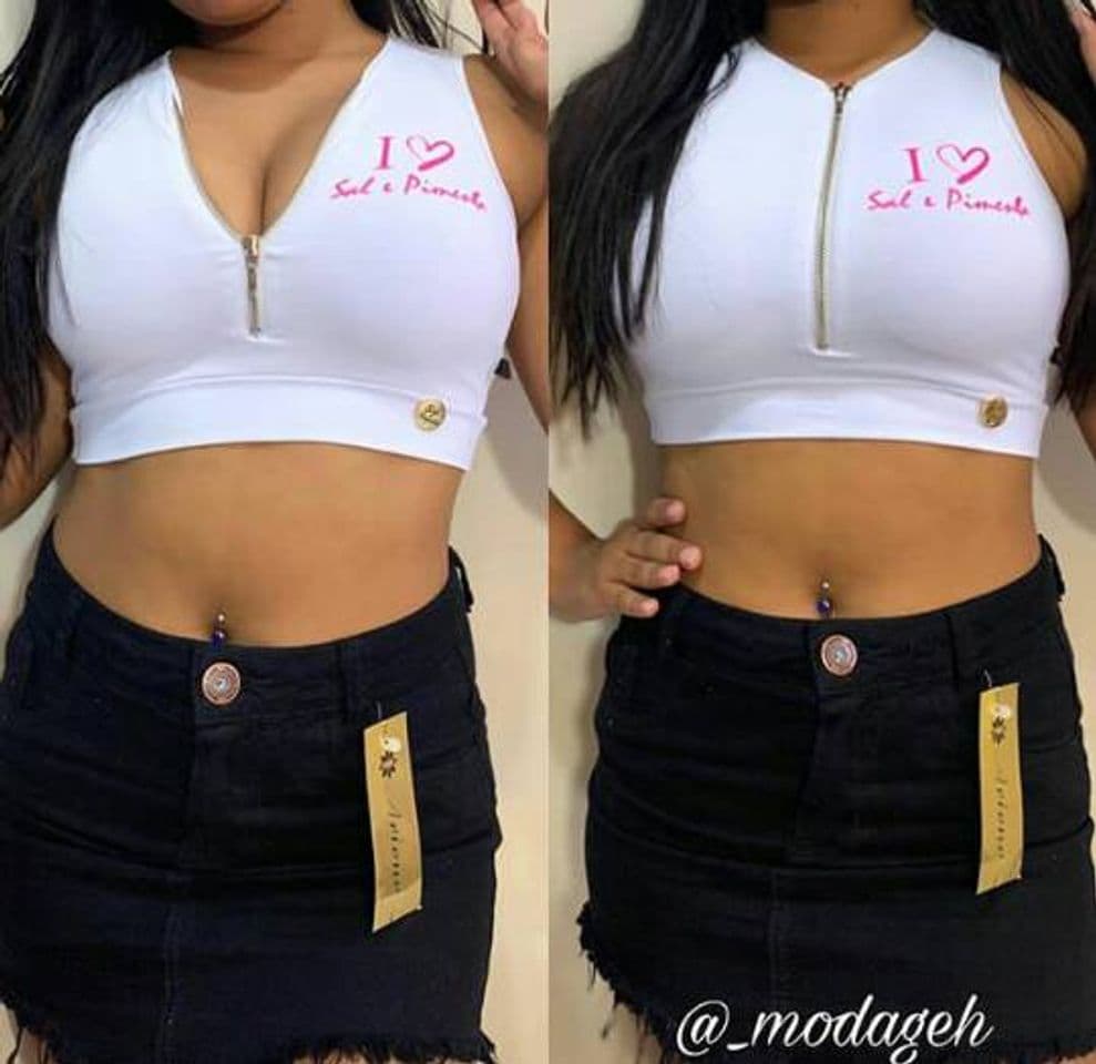 Product Cropped Regata com ziper