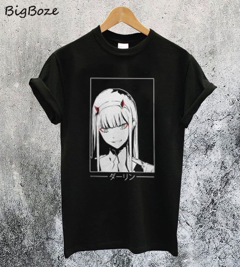 Fashion Camiseta zero twoo 002 Darling um the franxx