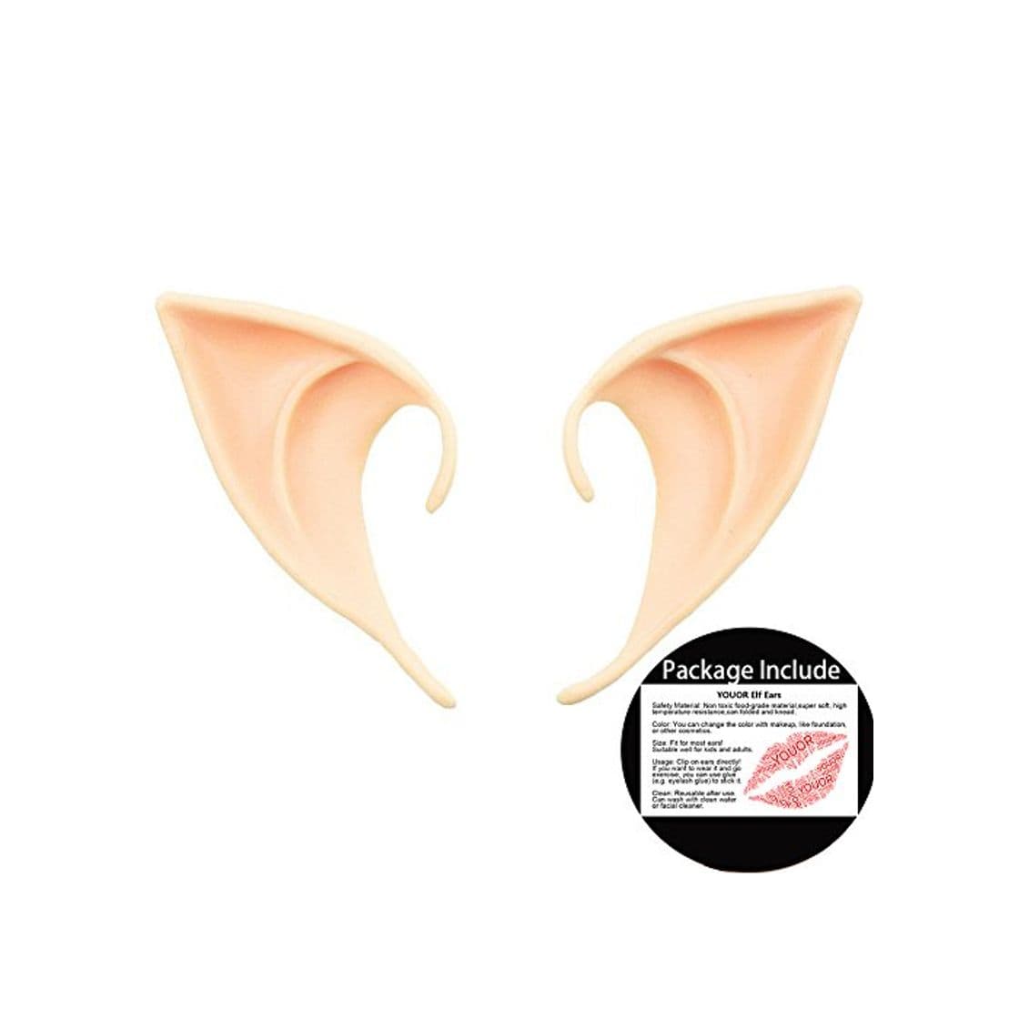 Producto YOUOR Orejas De Elfo Cosplay Elf Ear Hada Anime Disfraz Props Accesorios