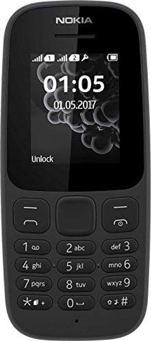 Electrónica Nokia 105 DS Teléfono móvil, SIM doble, 4.57 cm