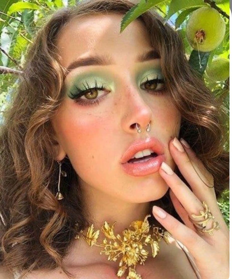 Moda Make verde💚✨👁makeup green eyes