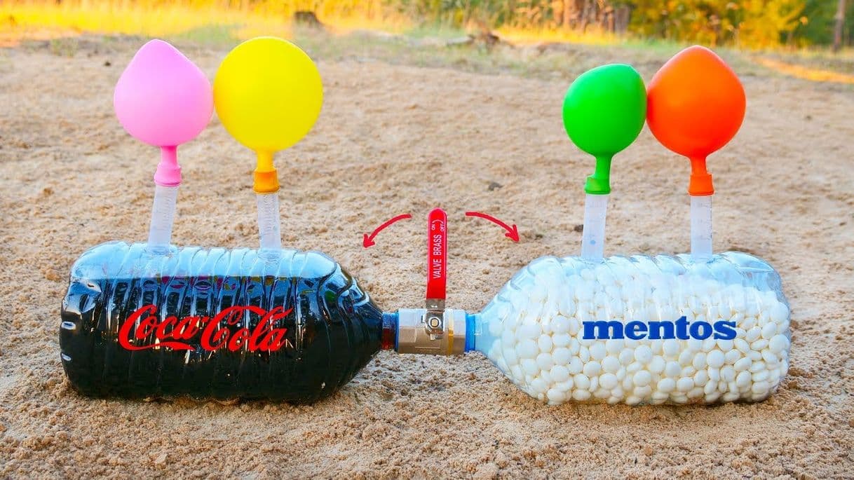 Moda Experiment: Coca Cola and Mentos and Baking Soda! Super Effect ...