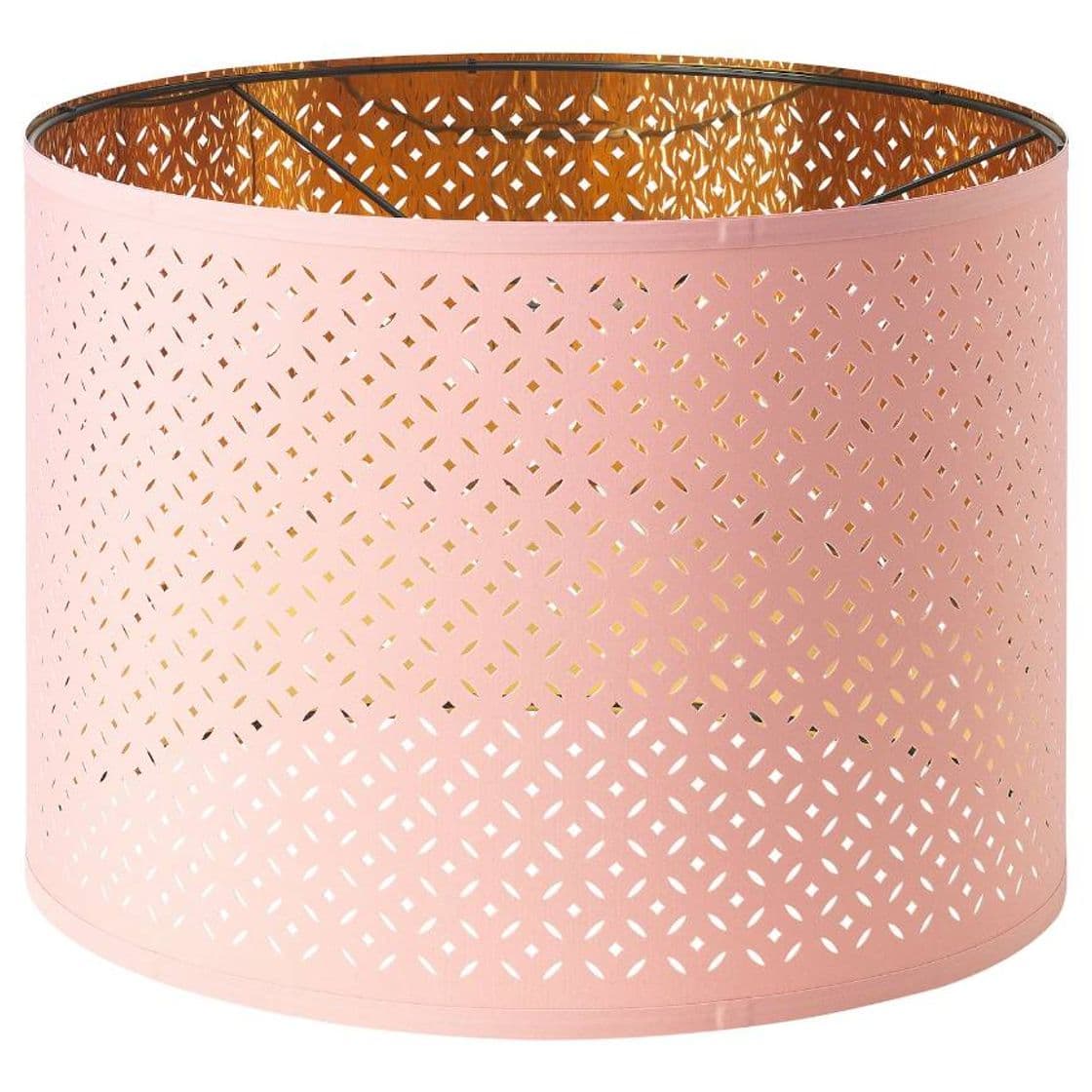 Fashion Abajur rosa e dourado IKEA