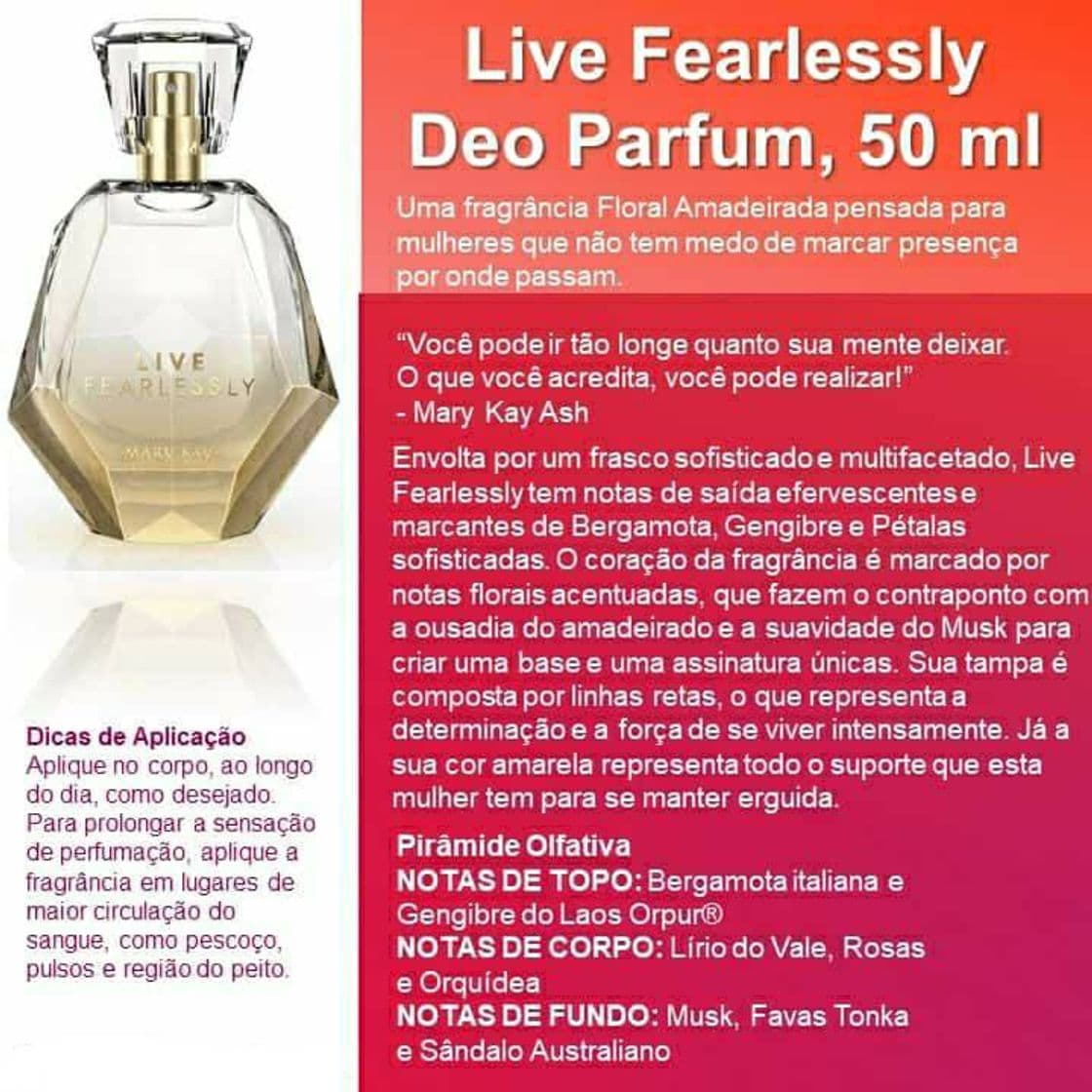 Fashion Eu de Parfum Live Fearlessly Mary Kay