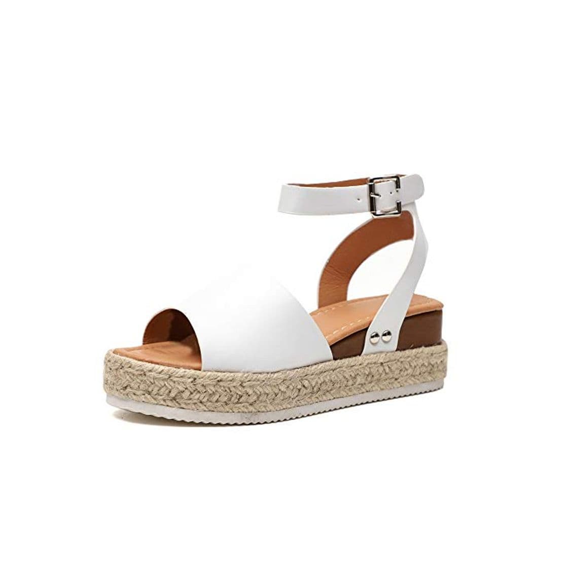 Producto Sandalias Cuña Mujer Verano Plataformas Chanclas Correa de Tobillo Sandalias Punta Abierta