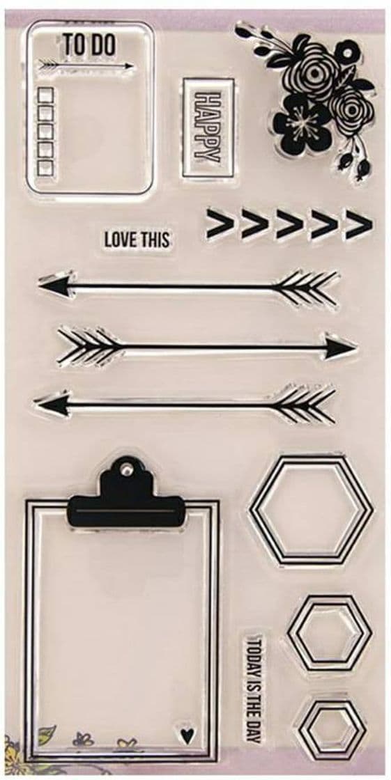 Product Ranuw Clear Transparent Silicone Stamp Journal Craft 