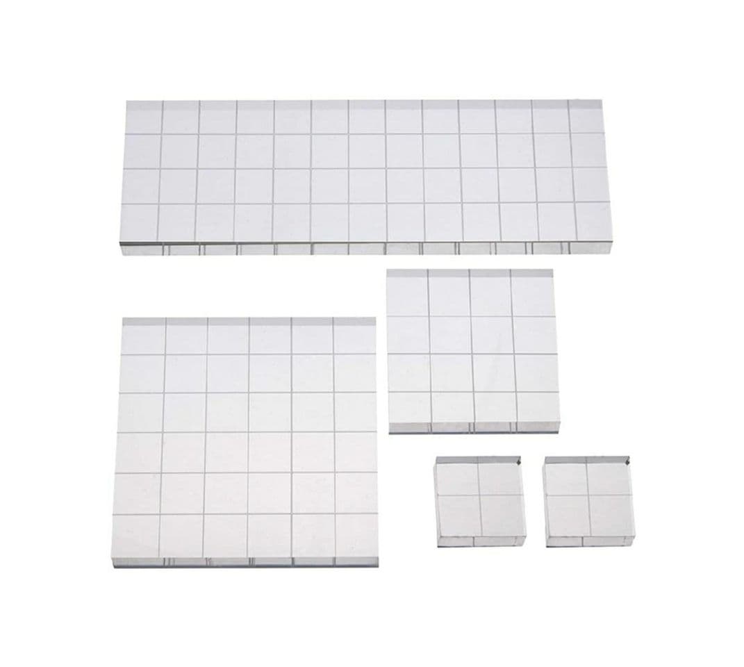 Product Stamp Block Acrylic Block with Grid Lines