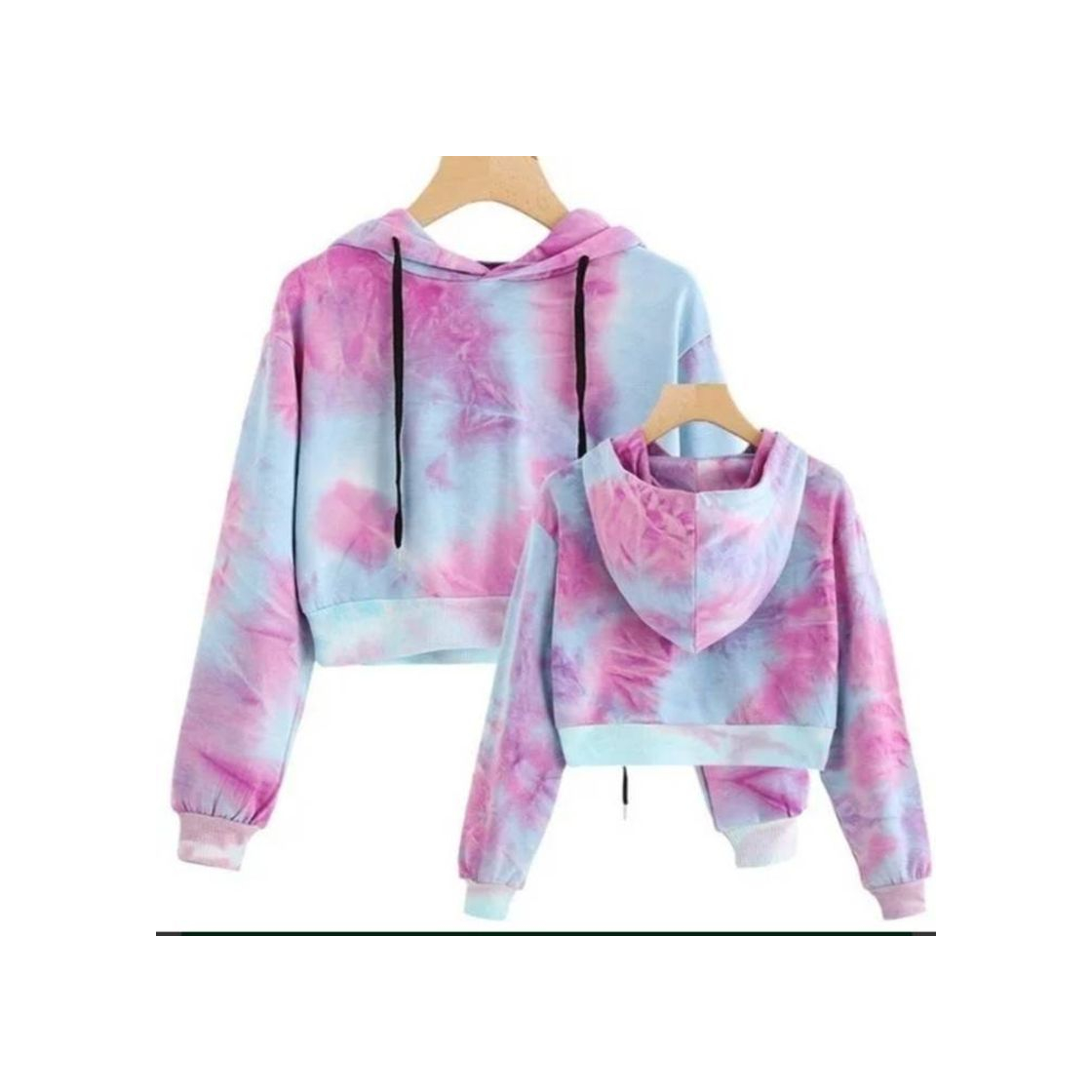 Producto Moletom Capuz Cropped Tie Dye Tumblr Aesthetics 