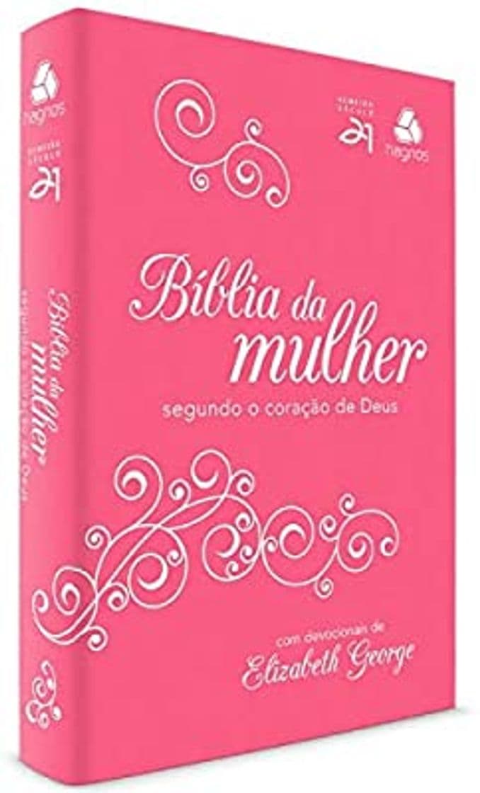 Fashion Bíblia da mulher segundo o coração de Deus - Pink/ Branca

