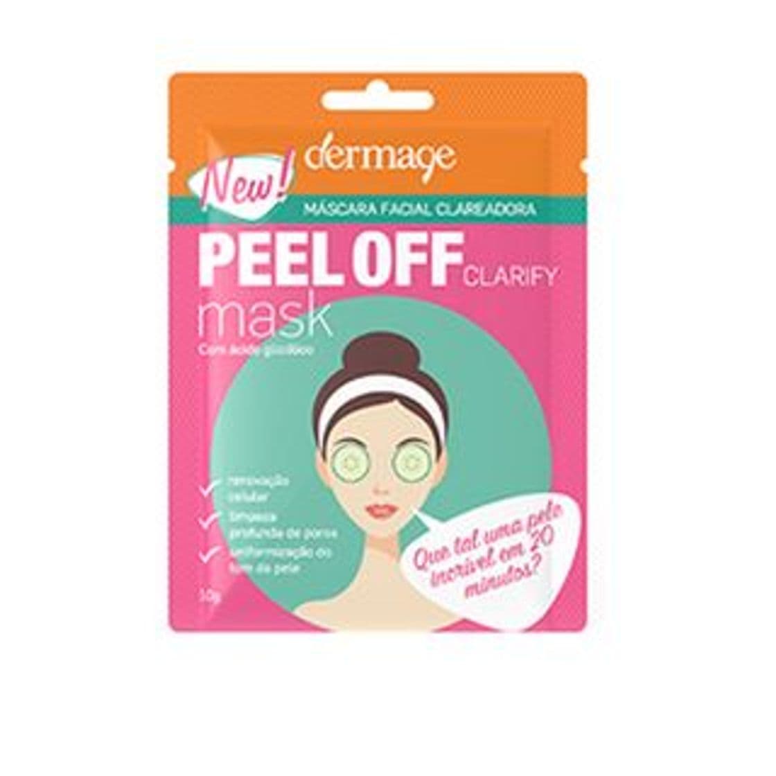 Moda Máscara Facial Clareadora Dermage - Clarify Pell Off Mask - 10g