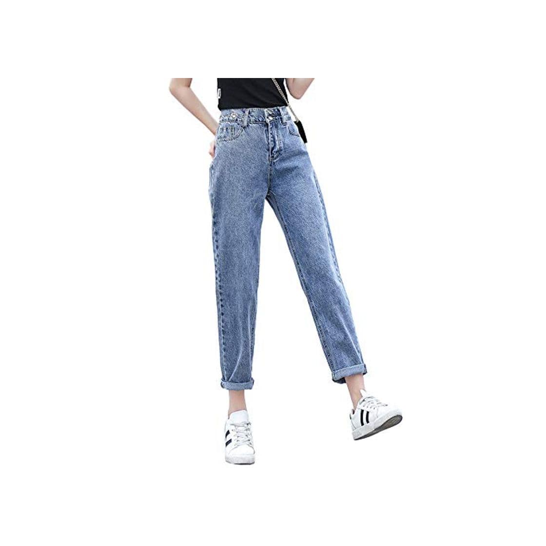 Product XACXYDP Jeans De Mujer Cintura Alta Jeans Sueltos Ligeros