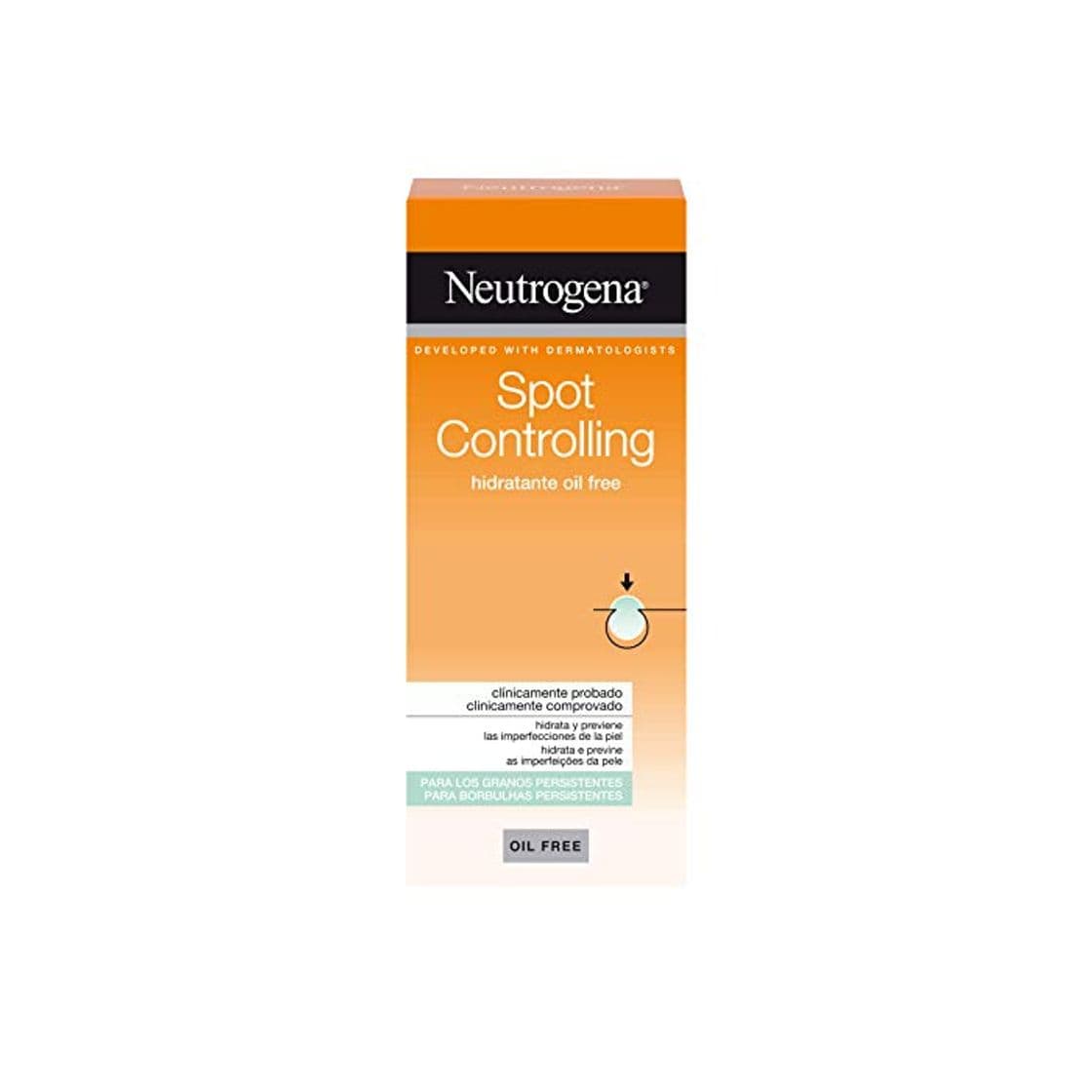 Producto Neutrogena Spot Controlling Acne Crema Hidratante Oil Free