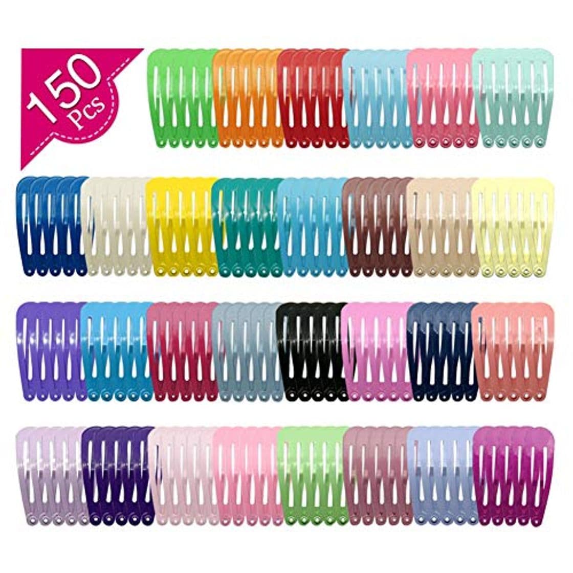 Producto falllea 150 Piezas de Horquillas de Pelo Infantiles Clips de Pelo Pinzas de Pelo Metal Coloridos Accesorios para el Cabello Broches de Pelo a Presión para Niñas Infantiles