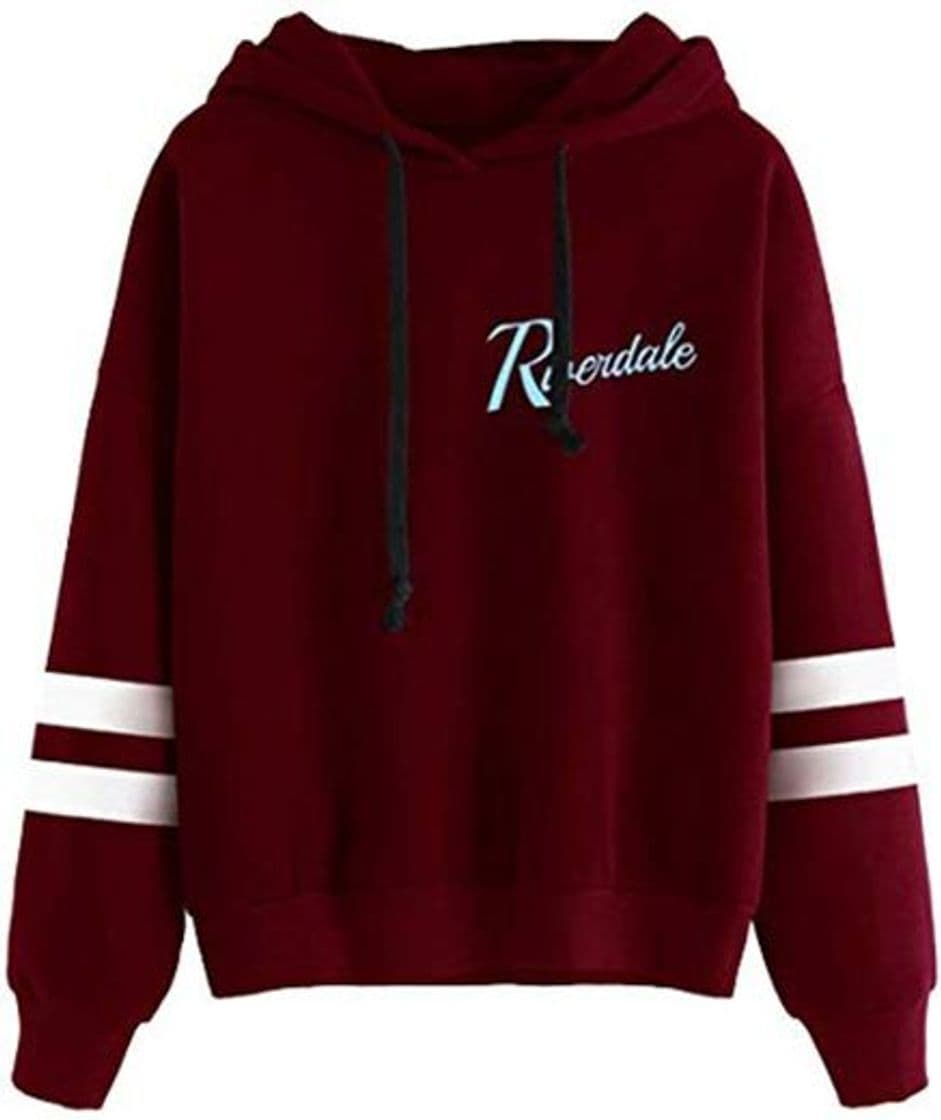 Moda EMILYLE Riverdale Serpiente Mujeres Chicas Sudadera Deportiva Rayado Manga Larga Moda M