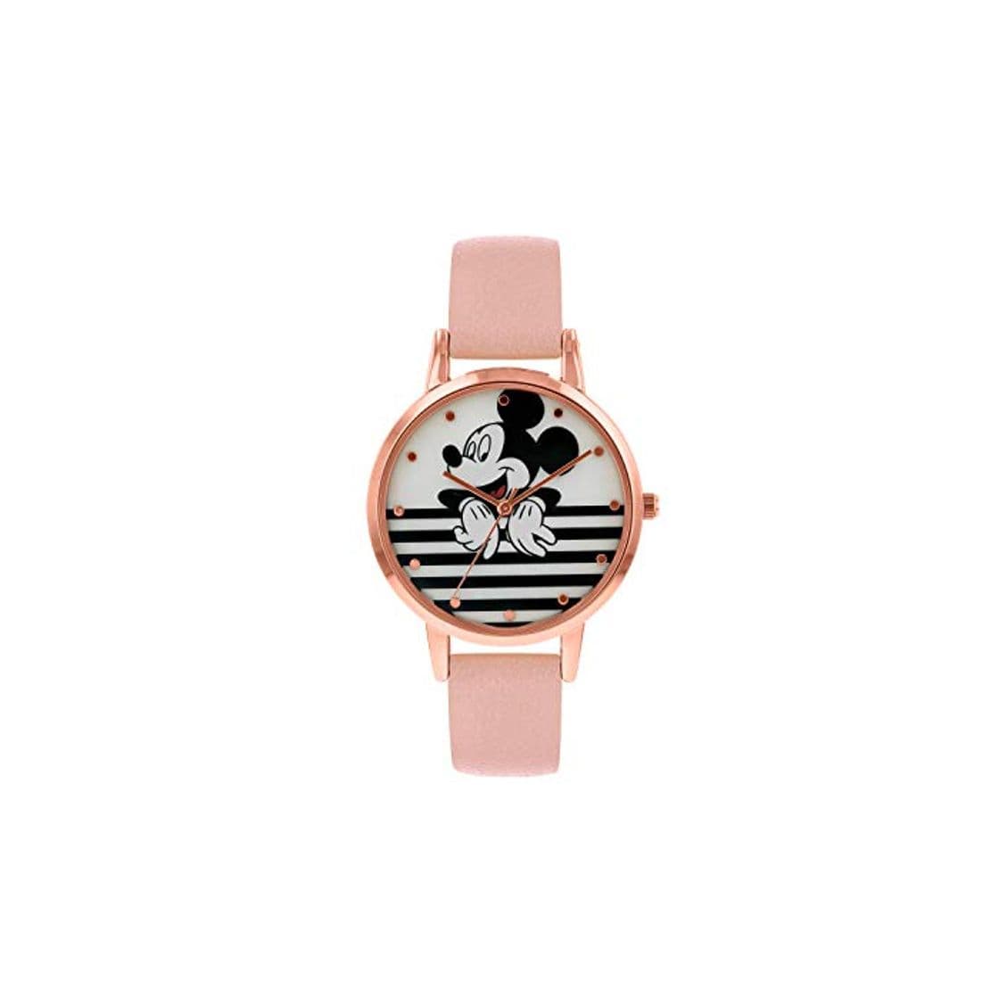 Moda Disney Reloj Análogo clásico para Mujer de Cuarzo con Correa en Cuero MK5087