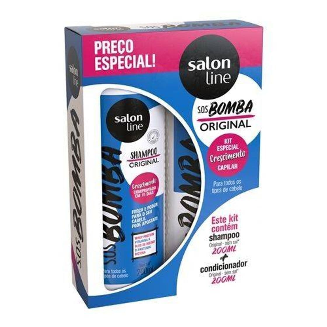 Fashion Kit shampoo + condicionador SOS bomba - Salon Line