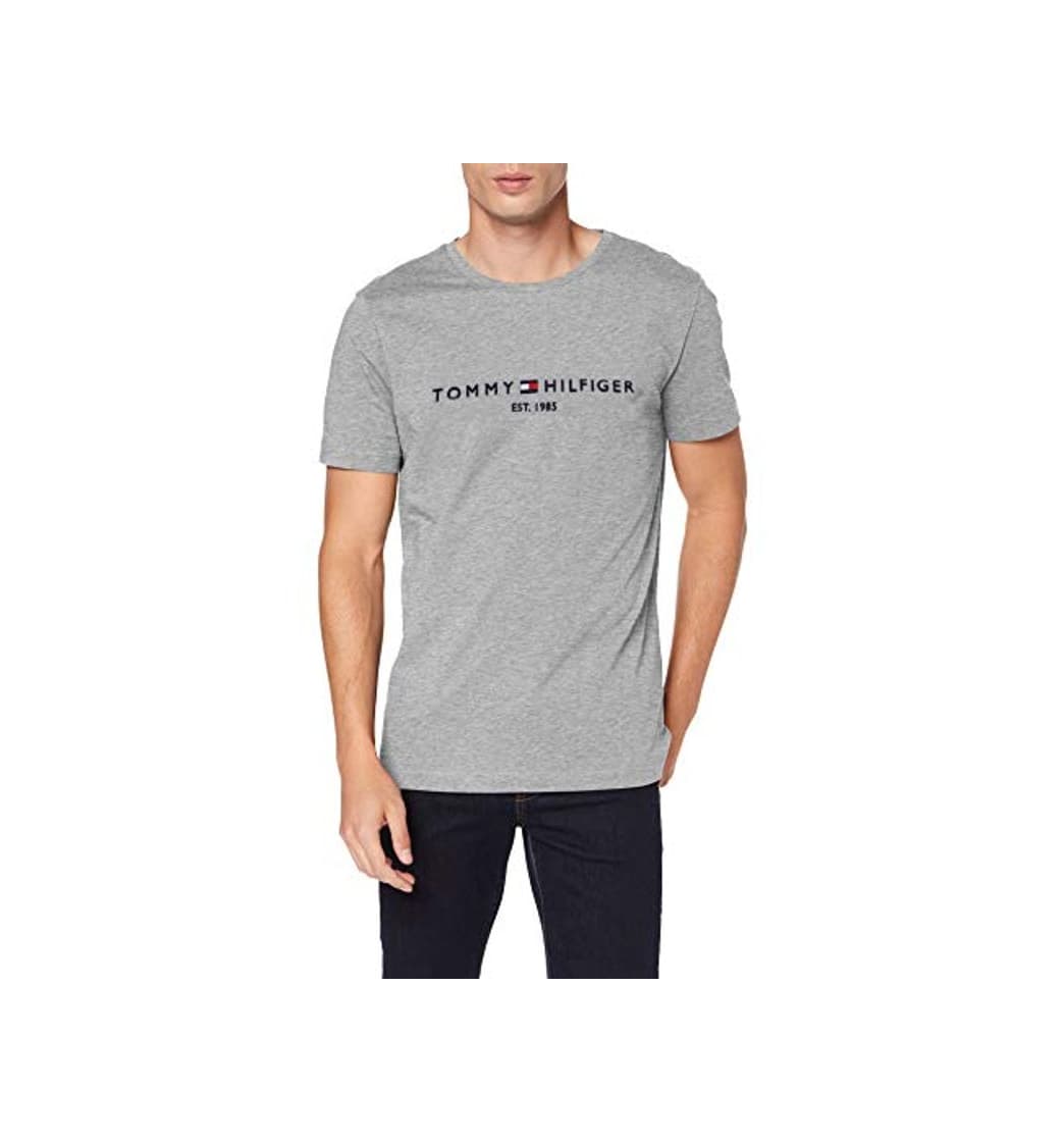 Producto Tommy Hilfiger Logo T-Shirt Camiseta Informal, Gris