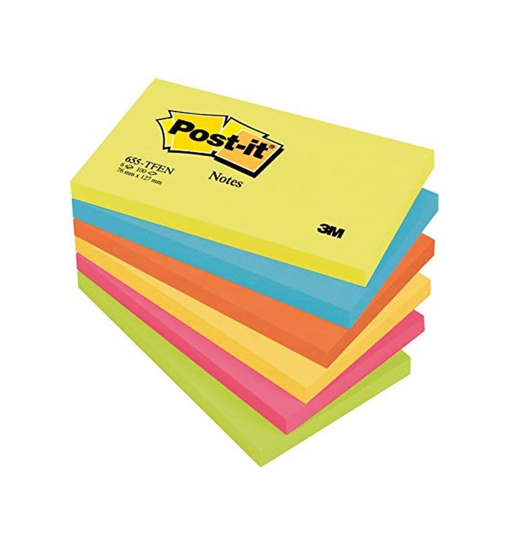 Producto 3M Post-it - Pack Notas adhesivas - 6 x 100 Notas adhesivas