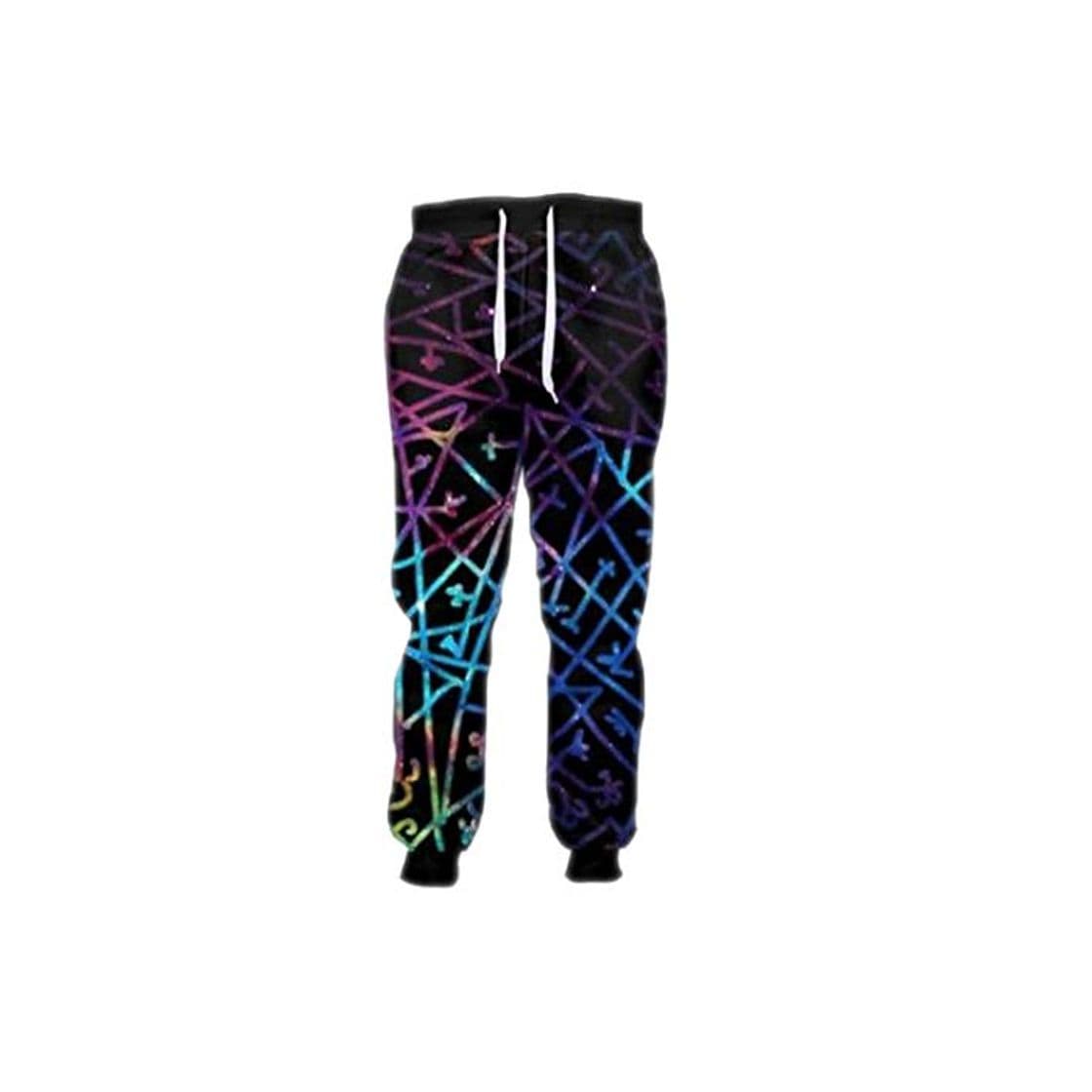 Moda BFP-Tenos Casual 3D Impreso Línea Galaxy Pantalones Disfunción Pantalones Hombres