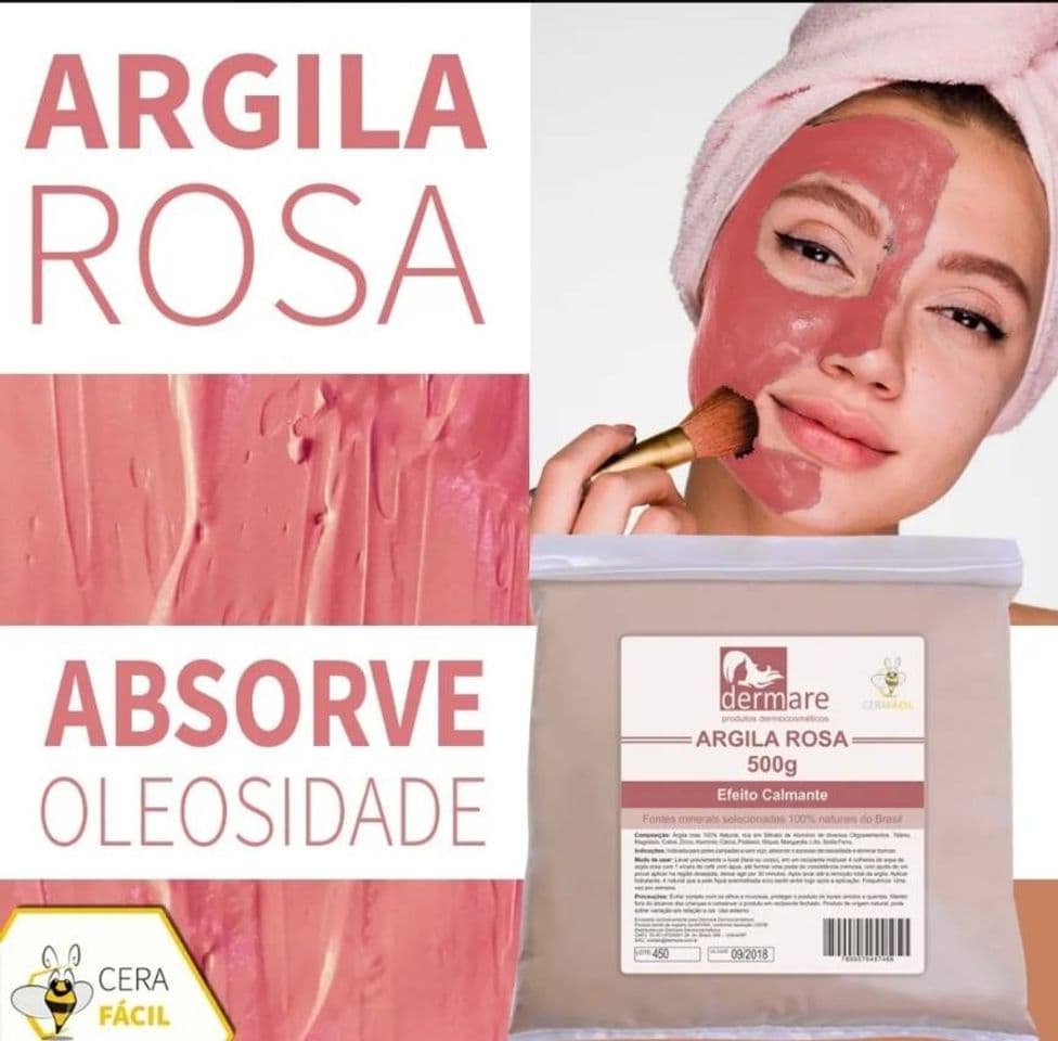 Producto Argila Rosa 500g- Dermare - R$ 14