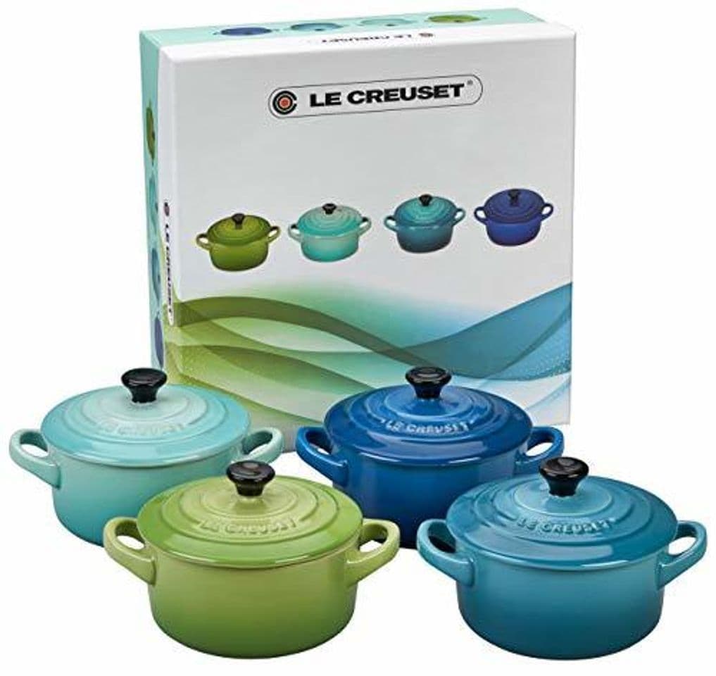 Elemento de la categoría hogar Le Creuset 91006900513000 Set de 4 cocottes pequeñas de cerámica de gres