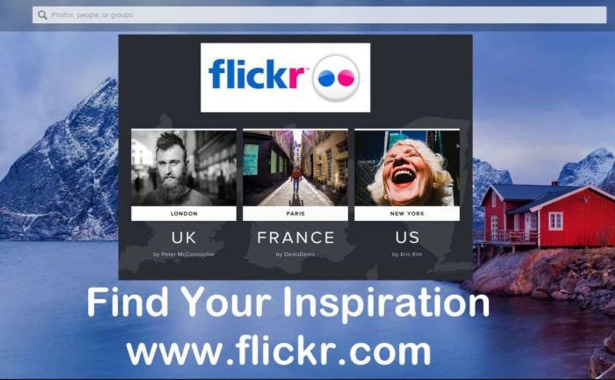 App Flickr: Find your inspiration.