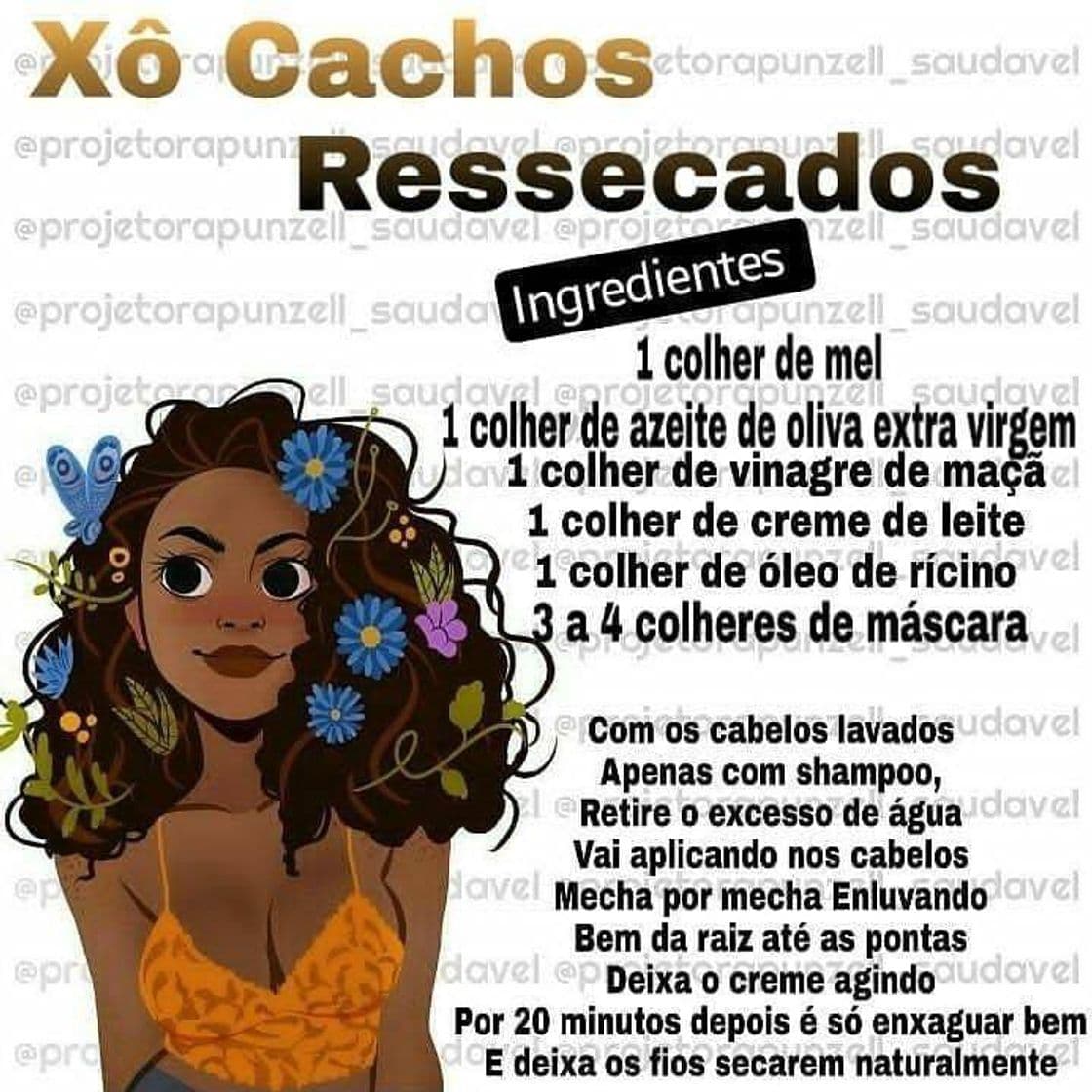 Fashion Xô Cachos Ressecados