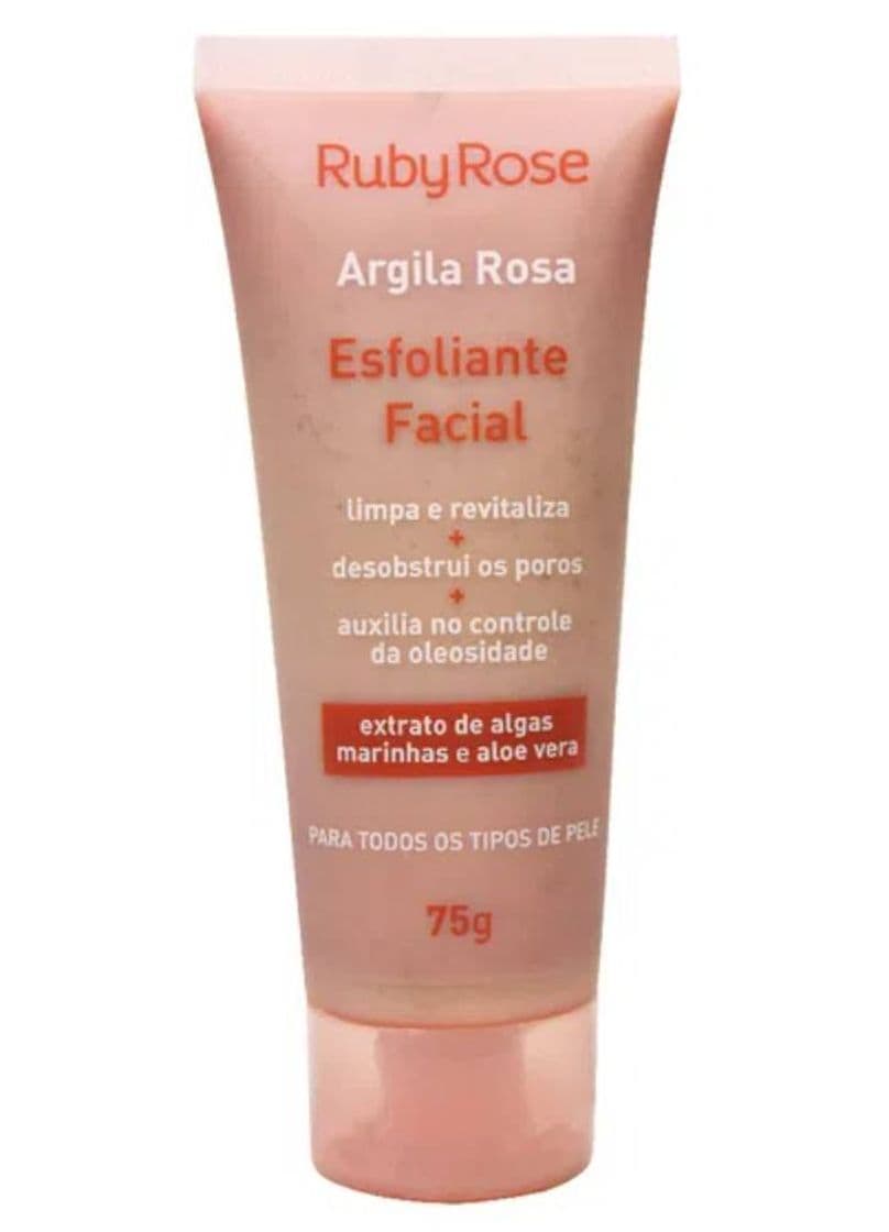 Fashion ESFOLIANTE FACIAL ARGILA ROSA - RUBY ROSE - Loja Online