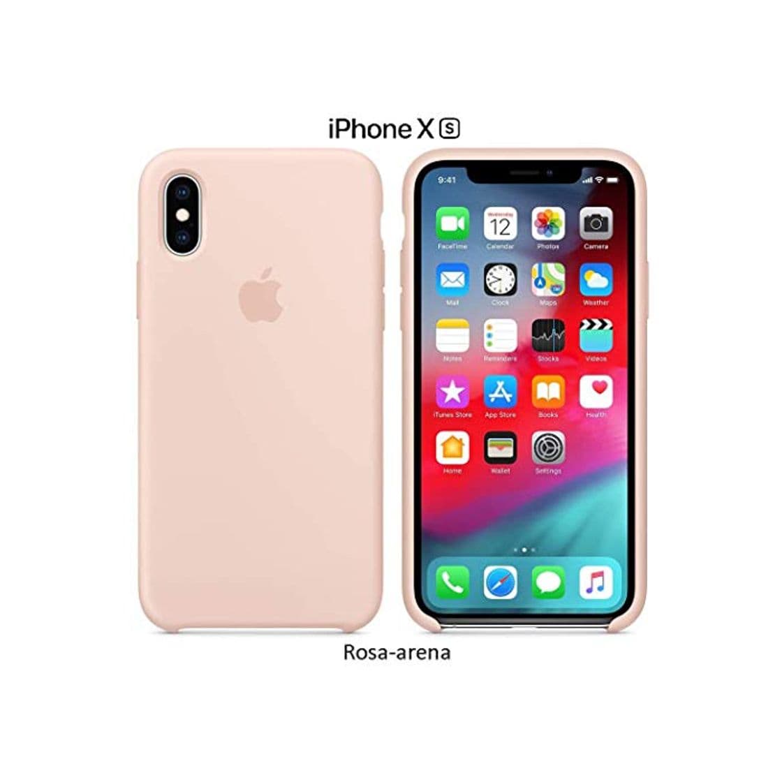 Producto Funda Silicona para iPhone X y XS Silicone Case Calidad, Textura Suave,