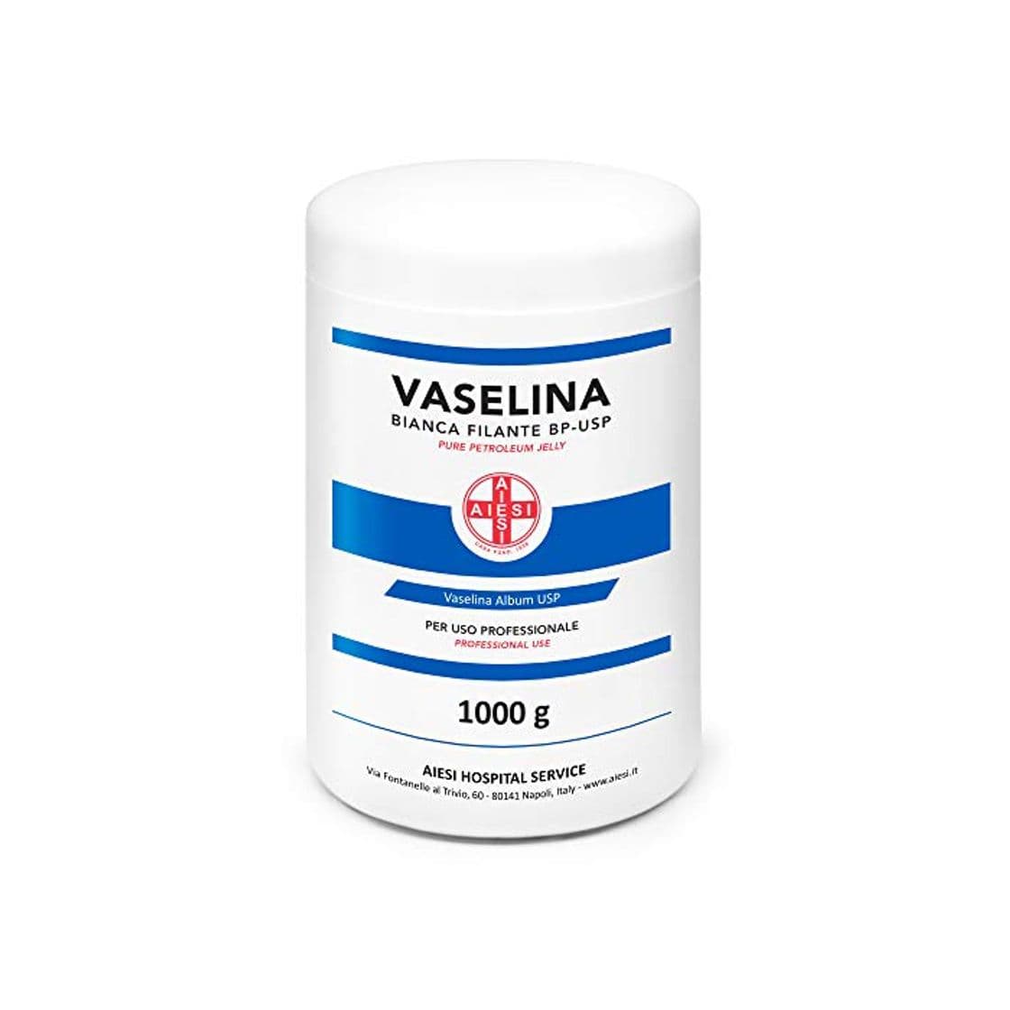 Product AIESI® Vaselina Blanca Pura BP-USP Petroleum Jelly frasco de 1 kg para