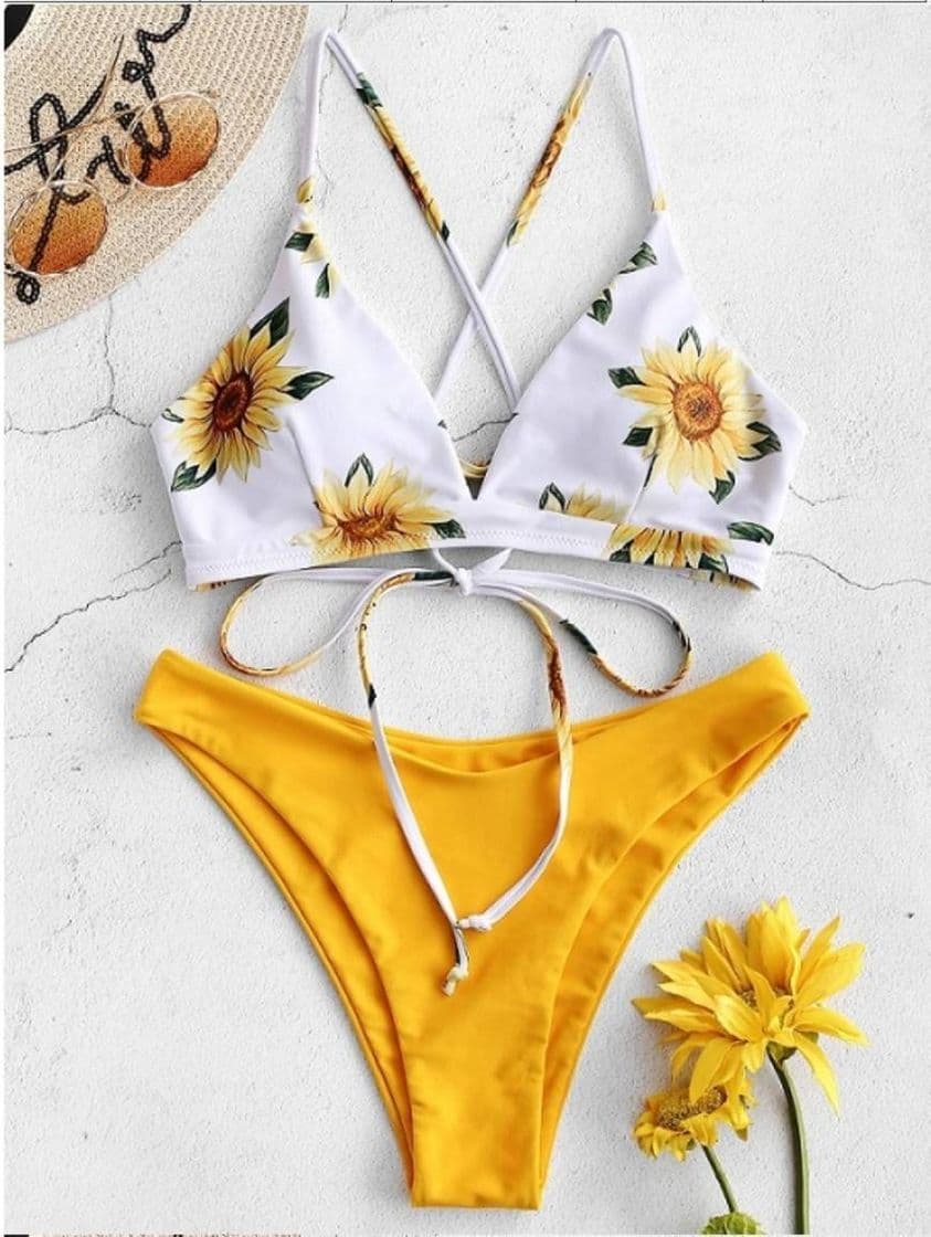 Moda Bikini de girasoles