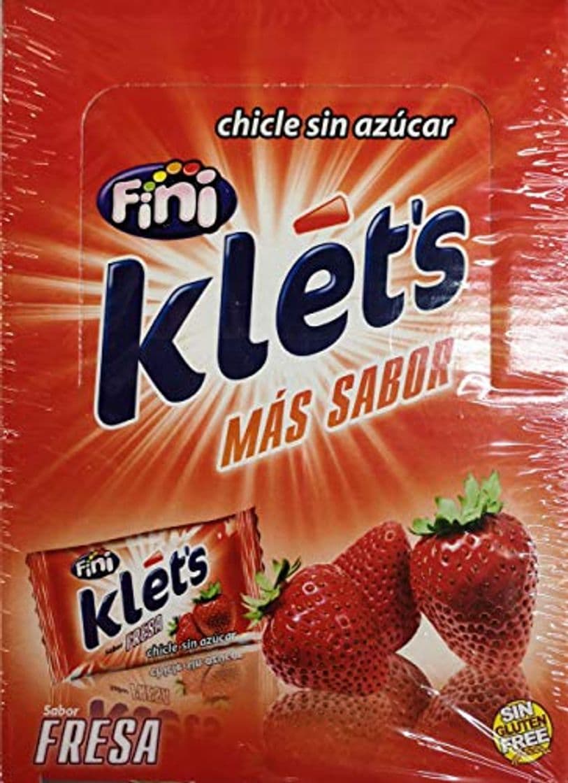 Product CHICLE KLET´S SIN AZÚCAR SABOR FRESA 200 UD