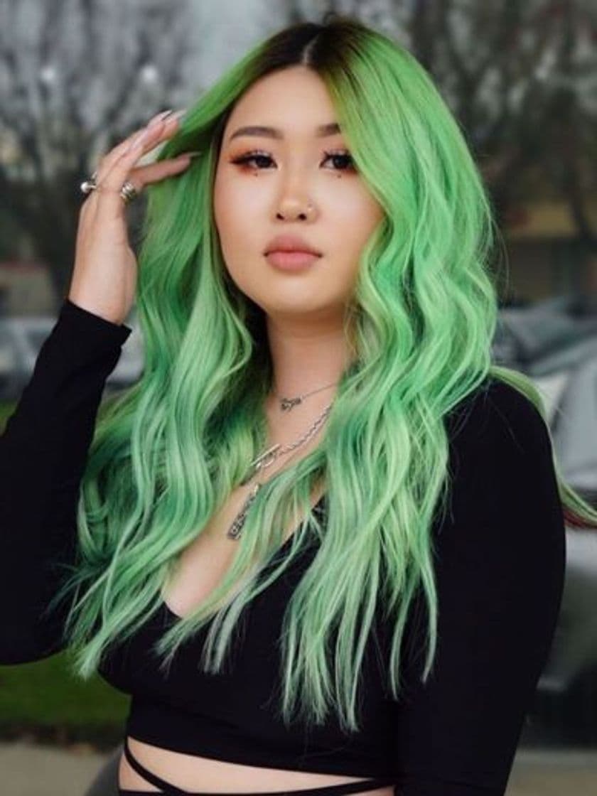 Moda Cabelo verde 