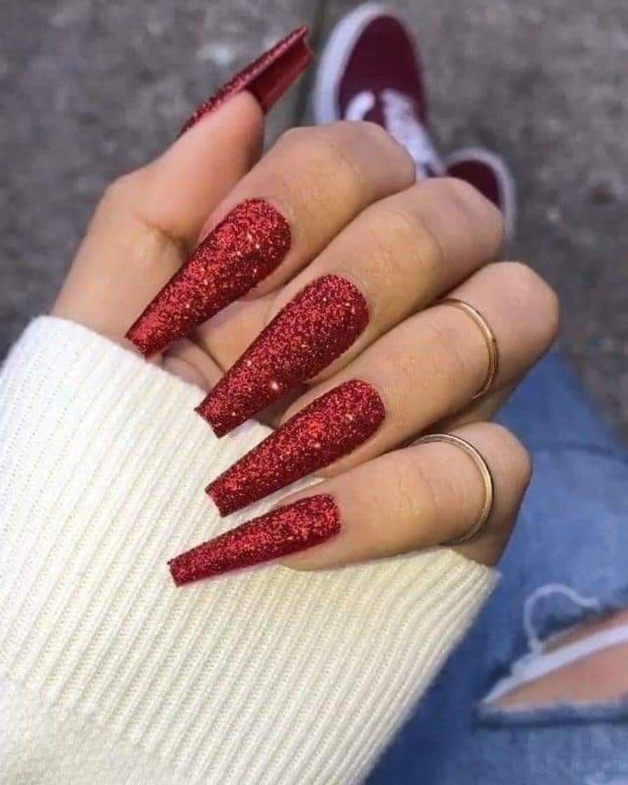 Moda Uñas rojas brillosas 