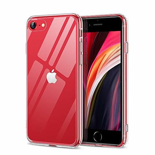 Product ESR Funda Transparente HD para iPhone SE [Resistente Arañazos][Resistente Amarilleo][Parte Trasera Cristal