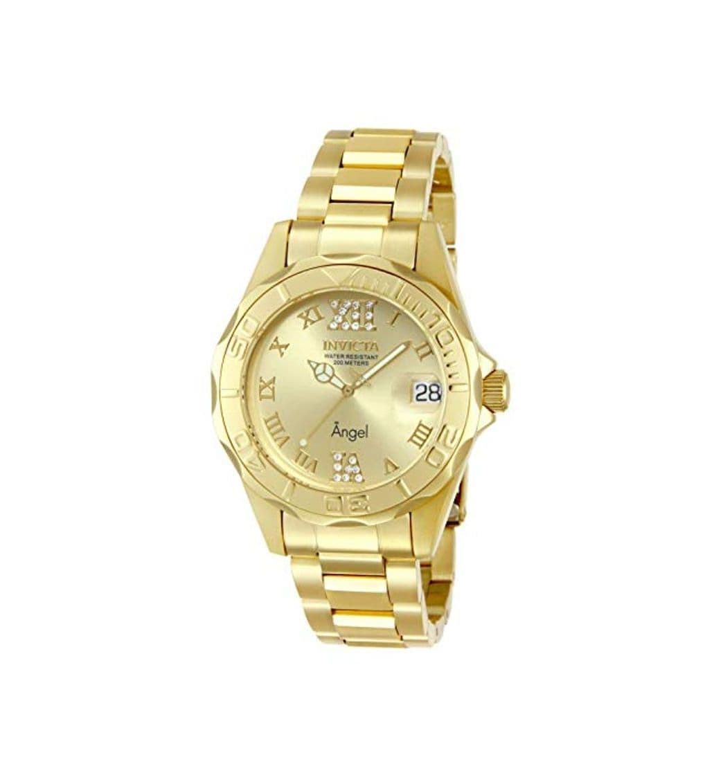 Producto Invicta 14397 Angel Reloj para Mujer acero inoxidable Cuarzo Esfera oro