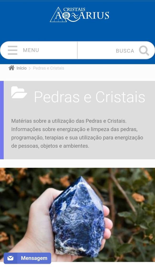 Fashion Pedras E Cristais | Cristais Aquarius 