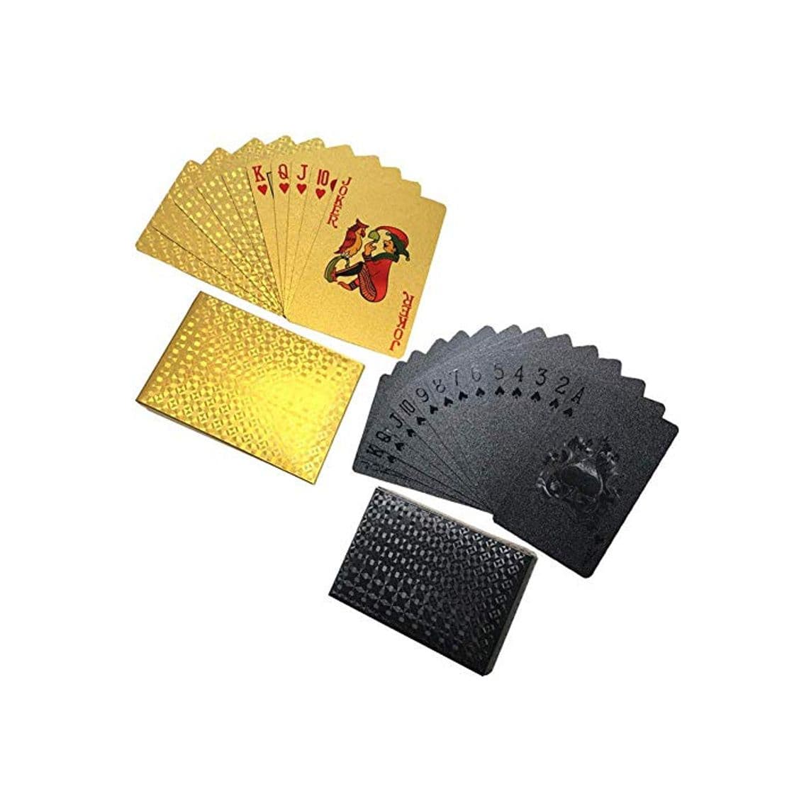 Producto REYOK 2 Sets Plastic Poker Cartas 100% Impermeable Juego de Mesa de